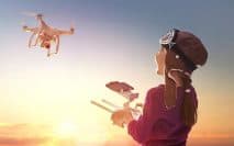 Děti a dron