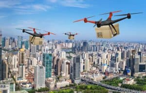 Autonomní drony - doručování balíků 